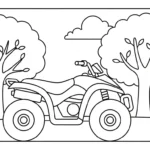 coloriage Quad updated gratuit à imprimer