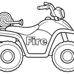 coloriage Quad updated pour enfant à imprimer