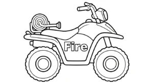 coloriage Quad updated pour enfant à imprimer