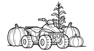 coloriage Quad updated à imprimer pour enfant de 3 ans
