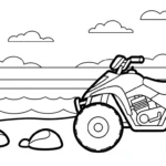 imprimer coloriage Quad updated