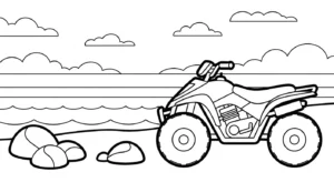 imprimer coloriage Quad updated
