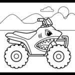 coloriage Quad updated gratuit en ligne