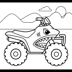 coloriage Quad updated gratuit en ligne