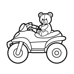 coloriage Quad updated pour primaire