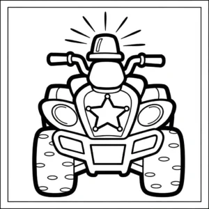 coloriage Quad updated à imprimer pour enfant de 3 ans