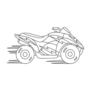coloriage Quad updated a imprimer