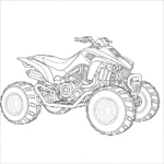 coloriage Quad updated à imprimer pour enfant de 7 ans