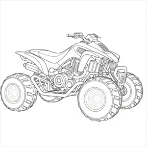 coloriage Quad updated à imprimer pour enfant de 7 ans