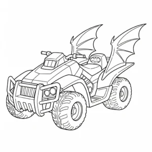 coloriage Quad updated pour enfant de 5 ans