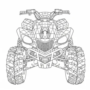 coloriage Quad updated a dessiner et imprimer