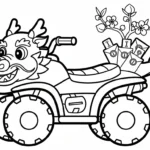 coloriage Quad updated à imprimer pour enfant de 4 ans