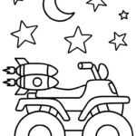coloriage Quad updated à imprimer gratuit
