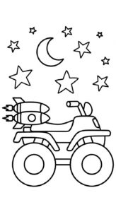coloriage Quad updated à imprimer gratuit