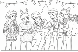 coloriage Saja Boys Noël en ligne