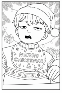 coloriage Saja Boys Noël gratuit pour enfants