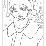 coloriage Saja Boys Noël pour enfant de 7 ans