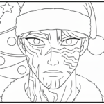 coloriage Saja Boys Noël pour enfant de 7 ans