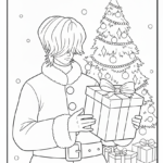 coloriage Saja Boys Noël à imprimer pour enfants