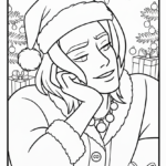 coloriage Saja Boys Noël pour enfant gratuit