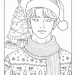 coloriage Saja Boys Noël d