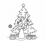 coloriage Sprunki Noël educatif pour enfant