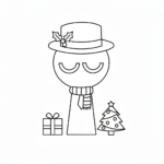 coloriage Sprunki Noël pour bebe a imprimer