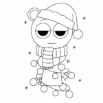 coloriage Sprunki Noël gratuit en ligne