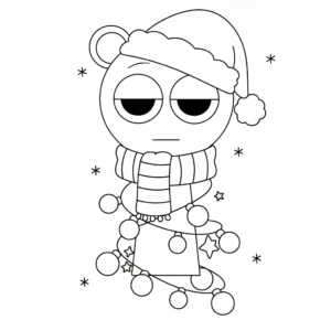 coloriage Sprunki Noël gratuit en ligne