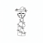 coloriage Sprunki Noël pour enfants a imprimer gratuit