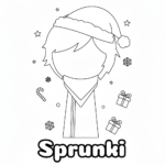 coloriage Sprunki Noël et apprentissage