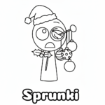 coloriage Sprunki Noël d