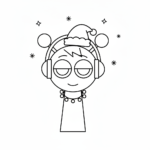 coloriage Sprunki Noël pour enfant