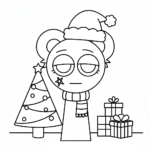 coloriage Sprunki Noël et apprentissage