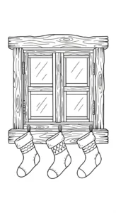 coloriage Village de Noël updated educatif pour enfant