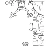 coloriage Village de Noël updated pour enfant de 6 ans