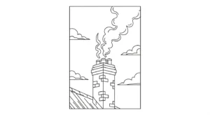 coloriage Village de Noël updated à imprimer pour enfant de 2 ans