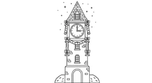 coloriage Village de Noël updated à imprimer pdf gratuit