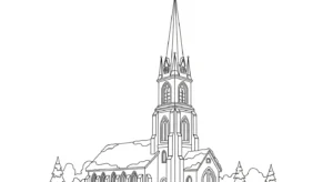 coloriage Village de Noël updated a dessiner et imprimer