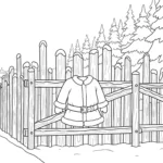 coloriage Village de Noël updated en ligne pour enfant