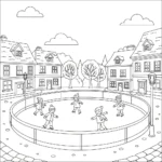 coloriage Village de Noël updated et dessins