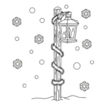 coloriage Village de Noël updated pour enfant de 6 ans