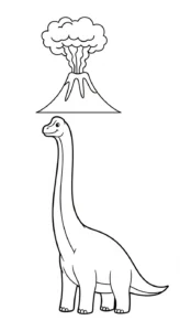 coloriage Volcan updated à imprimer pdf