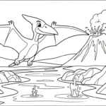 coloriage Volcan updated à imprimer gratuitement pdf
