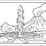 coloriage Volcan updated a telecharger