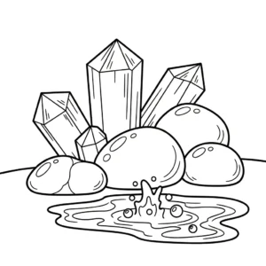coloriage Volcan updated et decoupage