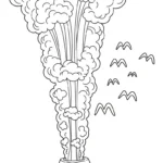 coloriage Volcan updated en ligne pour enfant