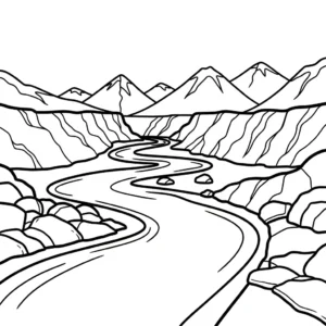 coloriage Volcan updated à imprimer pour enfants