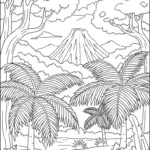 coloriage Volcan updated a imprimer gratuitement