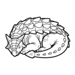 coloriage Ankylosaurus pour bebe a imprimer